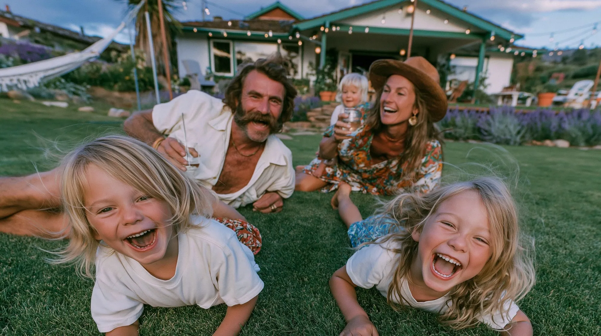 The front yard family